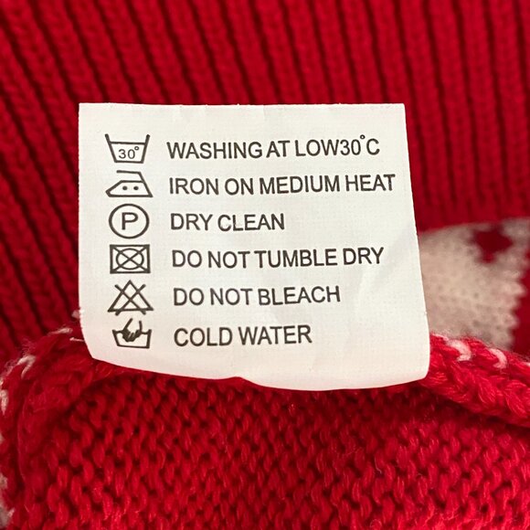 Grandwish Jacquard Knit Moose Sweater Kid Sz 4 Red Holiday Christmas Festive - Picture 11 of 11